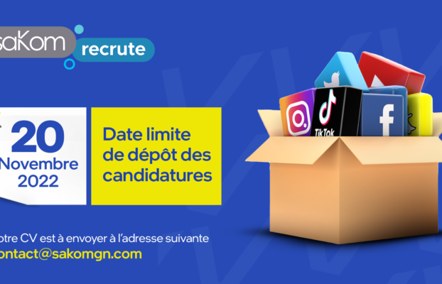 SAKOM recrute un Gestionnaire médias sociaux